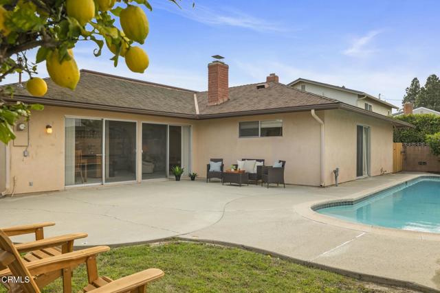 Spacious yard with pool