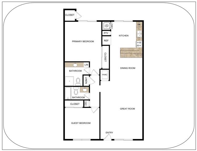 Floorplan with border