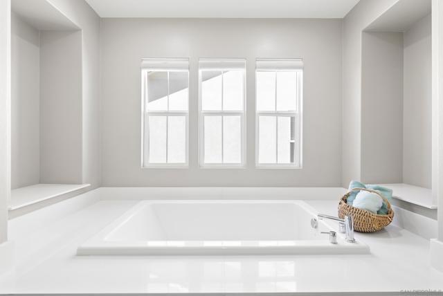 Large soaking tub