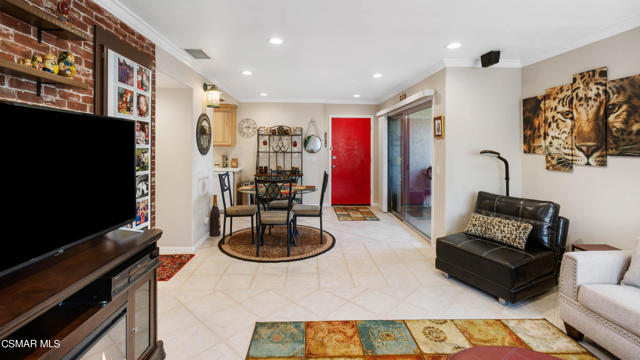 living room towards front door