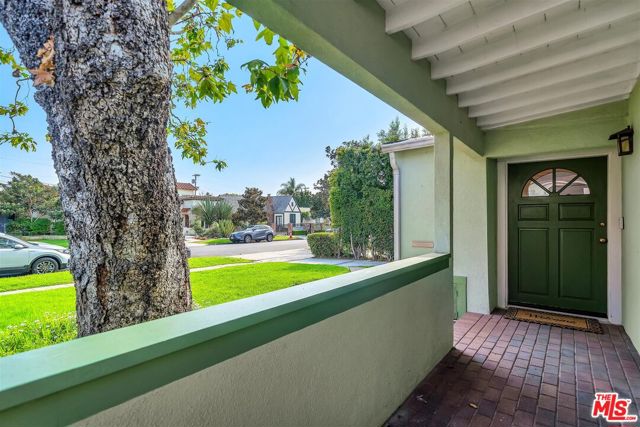 Porch overlooking lovely street