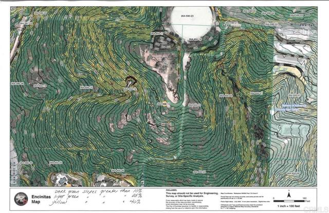 Slope map for the area.