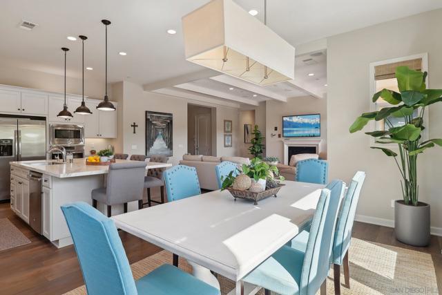 Dedicated dining space that adds convenience to the open layout.