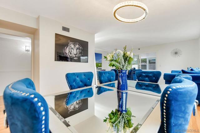 Dining Area spills into the Family room.