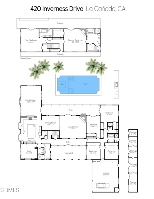 Detail Gallery Image 73 of 73 For 420 Inverness Dr, La Canada Flintridge,  CA 91011 - 6 Beds | 5/1 Baths