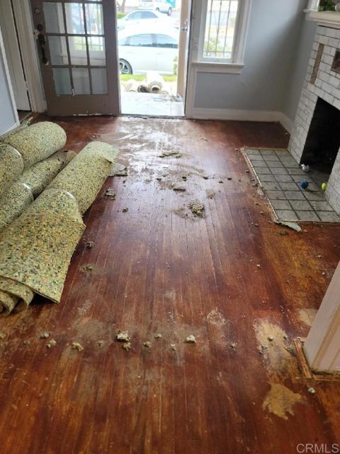 Hardwood floors under carpet!