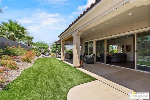 Double sliding doors off living area