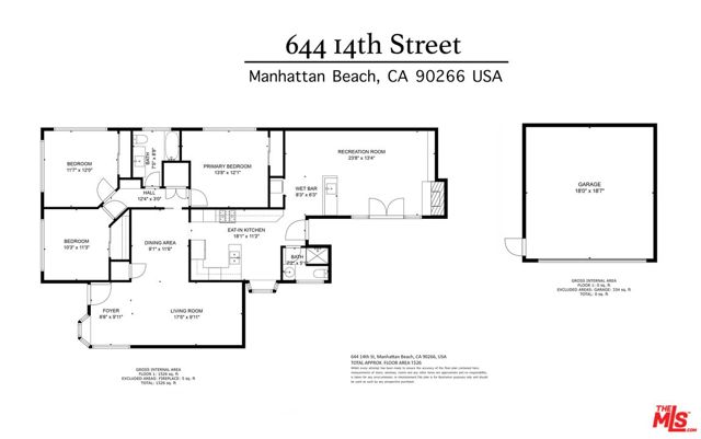 644 14th Street, Manhattan Beach, California 90266, 3 Bedrooms Bedrooms, ,1 BathroomBathrooms,Residential,Sold,14th,23287339