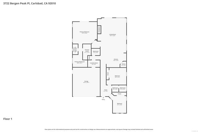 Detail Gallery Image 51 of 51 For 3722 Bergen Peak Pl, Carlsbad,  CA 92010 - 3 Beds | 2/1 Baths