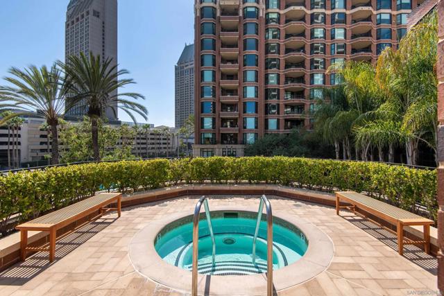 Two pools, one is a lap pool. Photo is of the hot tub