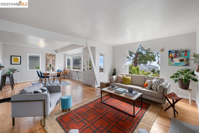 Living room is open to the dining area.