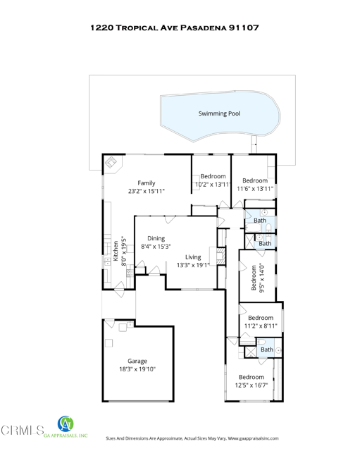 Detail Gallery Image 32 of 32 For 1220 Tropical Ave, Pasadena,  CA 91107 - 5 Beds | 3 Baths