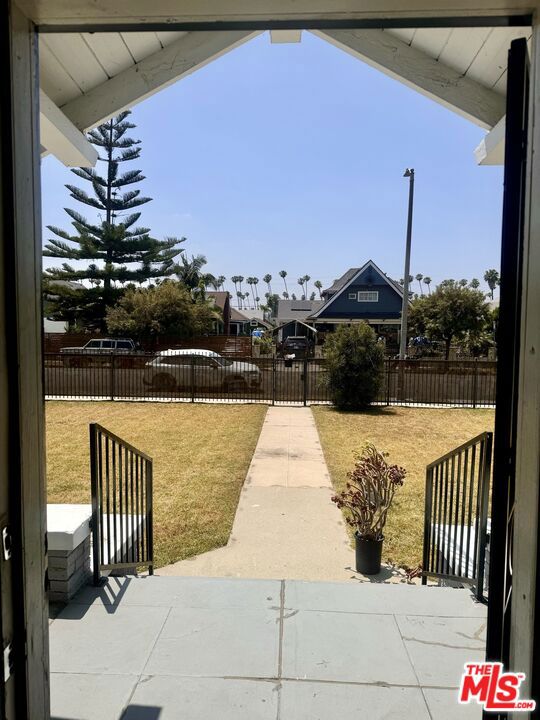 Looking out the front door
