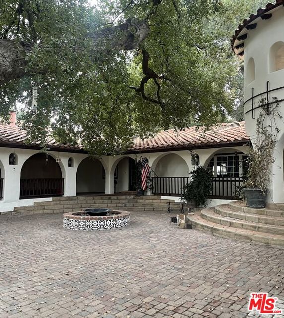 Front Courtyard with Fire Pit