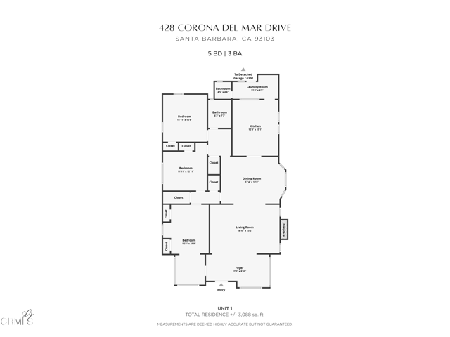 Detail Gallery Image 59 of 59 For 428 Corona Del Mar Dr, Santa Barbara,  CA 93103 - 5 Beds | 2/1 Baths