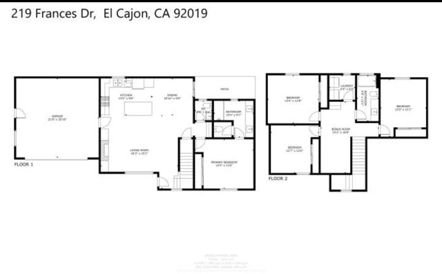 219 Frances Drive, El Cajon, California 92019, 4 Bedrooms Bedrooms, ,2 BathroomsBathrooms,Single Family Residence,For Sale,Frances Drive,240013302SD