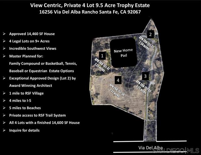 Photo of 16256 Via Del Alba #4 LEGAL PARCELS, Rancho Santa Fe, CA 92067