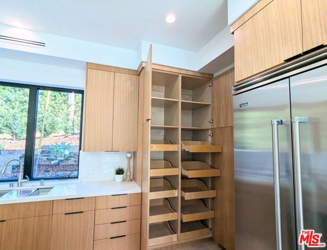 Pantry with slide out drawers