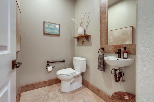 guest bathroom/ powder room on entry level