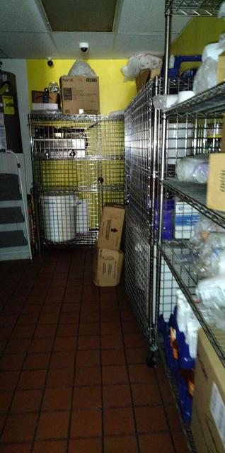 TACO SHOP BACK ROOM SUPPLIES