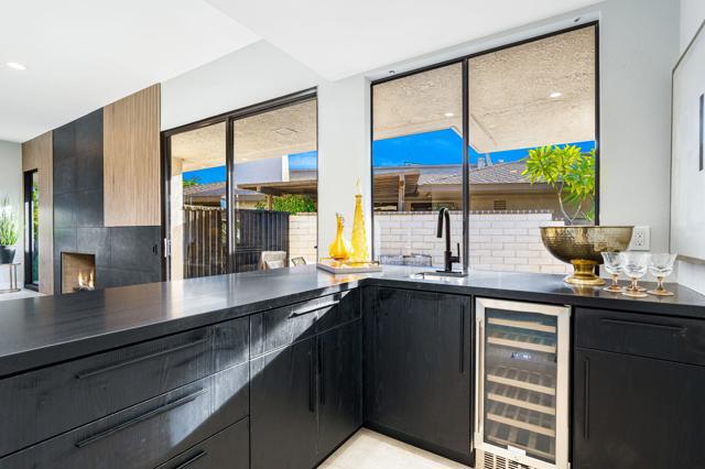 Wet Bar with Wine Refrigerator