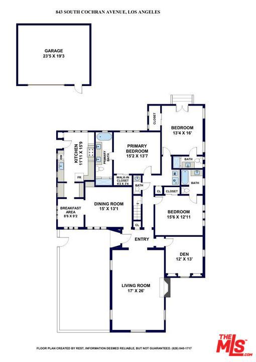 843 Cochran Avenue, Los Angeles, California 90036, 4 Bedrooms Bedrooms, ,3 BathroomsBathrooms,Single Family Residence,For Sale,Cochran,24400397