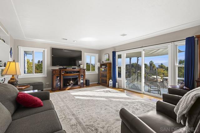 cozy living room with electric fireplace