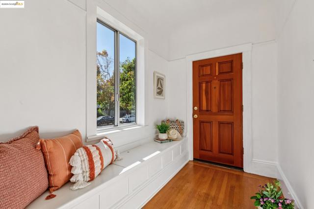 Entryway featuring wood finished floors
