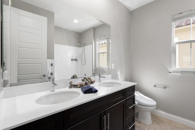 Shared bath upstairs with Toto washlet and towel warmer