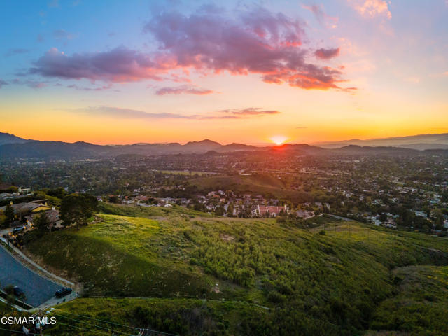 Welcome to Sky Ranch, where boundless opportunity awaits atop this majestic 37+ acre hilltop parcel. Experience the epitome of exclusivity while taking in the breathtaking views that stretch to the horizon in every direction of the Conejo and adjacent valleys.  With each sunrise and sunset painting the sky above the Santa Monica & Santa Susana Mountain ranges in vivid hues, every moment spent on this land becomes a masterpiece in the making. Directly adjacent to protected recreational open space and nestled in the heart of Thousand Oaks, this premier location offers the perfect balance of seclusion and accessibility. Enjoy the convenience of easily accessible top-tier schools, shopping destinations, restaurants, farmers' markets, and a multitude of picturesque hiking and biking trails within reach of your own backyard.  This tranquil escape from the hustle and bustle of city life provides amazing and unlimited potential. Families and Developers alike are invited to explore the endless possibilities: crafting residences suitable for a multi-generational family, an expansive private retreat with its own vineyard or barn; or subdividing and constructing a few or multiple estates to create an exclusive gated community, the opportunities are endless!  The current zoning for Thousand Oaks Municipal Code for Hillside Planned Development (Residential) provides for permitted use with respect to horses and cattle.  Inquire for specifics. Just moments away from Westlake Village, a wealth of additional options awaits at your fingertips, including upscale boutiques, restaurants, entertainment, and country club options.Seize the opportunity to ascend to new heights of possibility on this remarkable parcel of land, where panoramic views command attention and inspire awe.*All visual home depictions are artist conceptions only and do not represent a final home or land use approved for development on this property. Buyers should rely on his or her own evaluation of usable area and suitability. Please consult our sales team for more detailed information and specifics.  All prices presented, terms are effective date of publication and may change without notice*