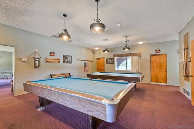 Clubhouse pool table room