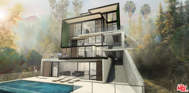 1579 LINDACREST Drive Beverly Hills, California The last development of its kind in the coveted Crest Streets. This shovel ready project allows for an 8,400 sq ft., 5 bed/7 bath, warm contemporary in prime BHPO. An incredible opportunity to develop the last project permitted under the old hillside ordinance. Enter to a double height picture window with expansive views of the canyon below. Descend along a flowering green wall to a dramatic, open living space with 14 ft. ceilings. This architectural home is complimented with every luxe amenity imaginable - indoor/outdoor entertainment pavilion, bar, gym, theater, wine cellar, pool, spa, sauna and gorgeous primary suite. This home meets LA Green Code and is eligible for LEED and WELL certification. A smart development home or an amazing living experience for you and yours, this home is designed to delight.