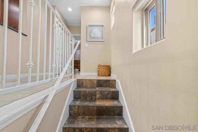 Stairs to the main level on 2nd floor.