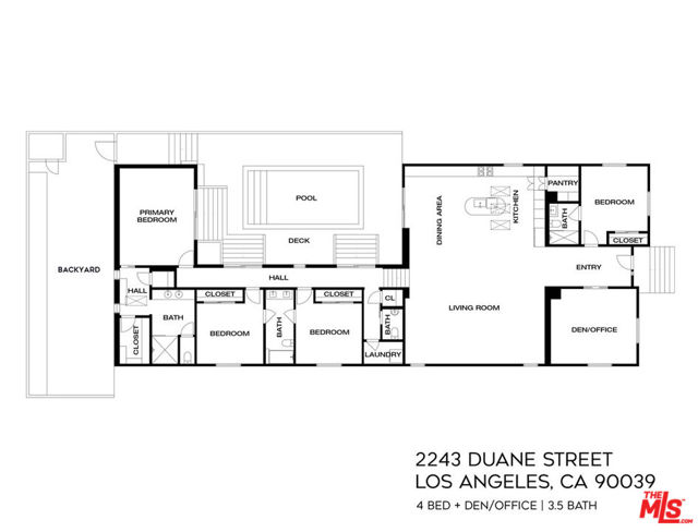 2243 Duane Street, Los Angeles, California 90039, 4 Bedrooms Bedrooms, ,3 BathroomsBathrooms,Single Family Residence,For Sale,Duane,24412829