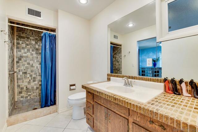 Private primary bathroom with custom shower