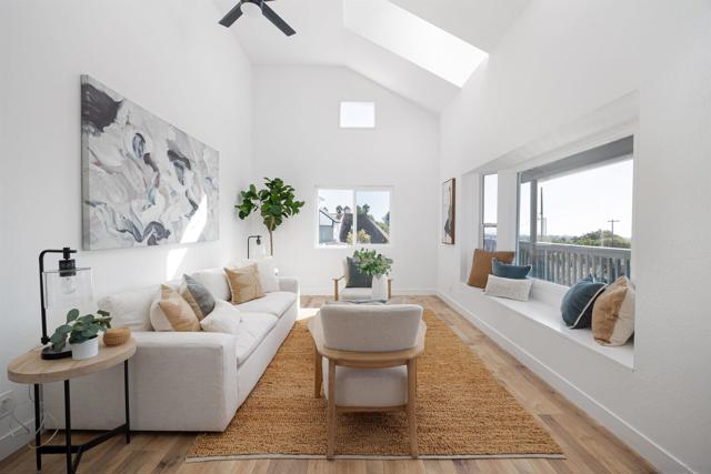 Living room in the above garage apartment