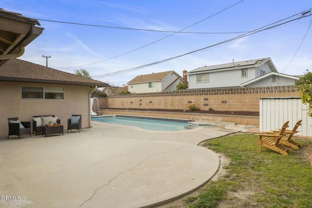 Spacious yard with pool