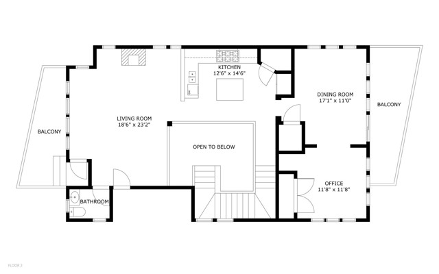 Top Floor (Kitchen, Great Room, Dining & Office)