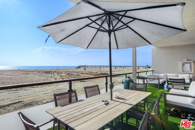 Venice, California Stunning oceanfront 4 bedroom, 3 bathrooms with direct beach access! The BEST at the beach!!!! Rare ocean front master bedroom and an enormous ocean front balcony!!! All rooms are very spacious - all one level with only a few steps down to the living room and master. Huge open kitchen with custom wooden cabinetry, stainless appliances and granite counters. Perfect home to entertain with an amazing beach lifestyle! Available mid November. 2 car parking in community garage.