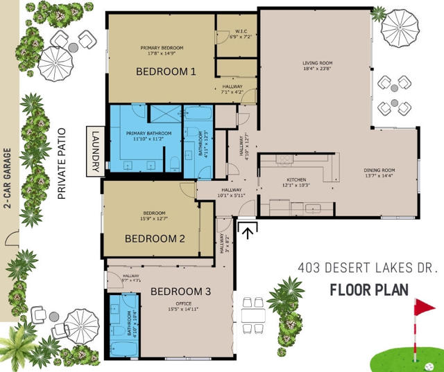 403 DESERT LAKES DR -FLOOR PLAN