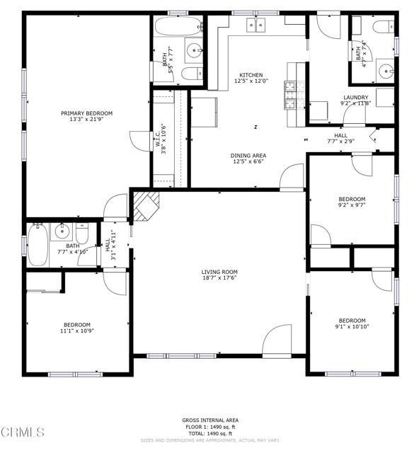 2250 Goodall Ave Main House Floor plan