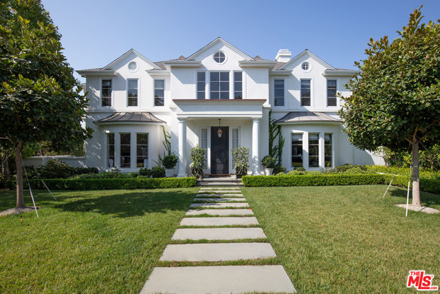 671 MORENO Avenue Los Angeles, California European Traditional on a large, flat corner lot on extremely desirable Moreno Avenue in the heart of Brentwood. With clean lines, grand sun-filled spaces, 11 foot ceilings, and the ideal indoor outdoor lifestyle, this awe inspiring, yet inviting home just underwent a top to bottom 2 year renovation. Gracious, double height entry leads to warm paneled library, formal dining room, and fabulous great room, perfect for living and entertaining. The cooks kitchen with butlers pantry, family room and breakfast area open to an expansive covered terrace and private yard, with new pool and sport court. 6 bedrooms on the 2nd level include an exquisite master with sitting area and terrace. 2 additional rooms on main and 3rd floors offer flexibility for gym/playroom/office. A rare opportunity to purchase a turn key custom home of great quality and elegance a short walk to the Country Mart, Brentwood Country Club, Sunday Farmers Market and Montana Avenue. The very best Brentwood Lifestyle.