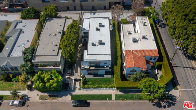 An exceptional opportunity for investment and future development, double lot package. Sold together with 849-851 N Alfred Street, in prime location by Melrose Place, presents dual properties on corner lot with ally behind on a huge combined lot size of 14,337 square feet. Open, bright, and completely remodeled, 843-845 is an upscale quadraplex, with each flat containing 2 bedrooms and 2 baths, hardwood floors, quartz countertops, Fisher Paykel stainless steel appliances, central air, and an in-unit washer and dryer. Combined, with 849-851 North Alfred (see MLS# 22-134171), these properties are offered as a package at $11,900,000 and provide the future opportunity for potential development of 34 residences. Rent roll reflects combined for both properties being sold.