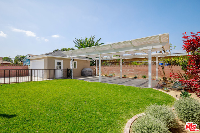 Backyard and Garage