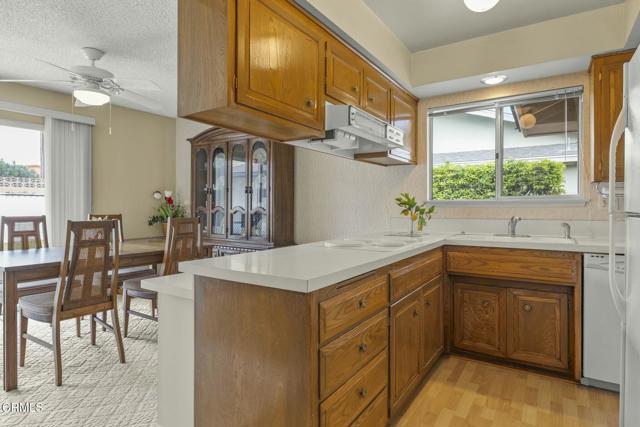 Open kitchen with cool vintage details