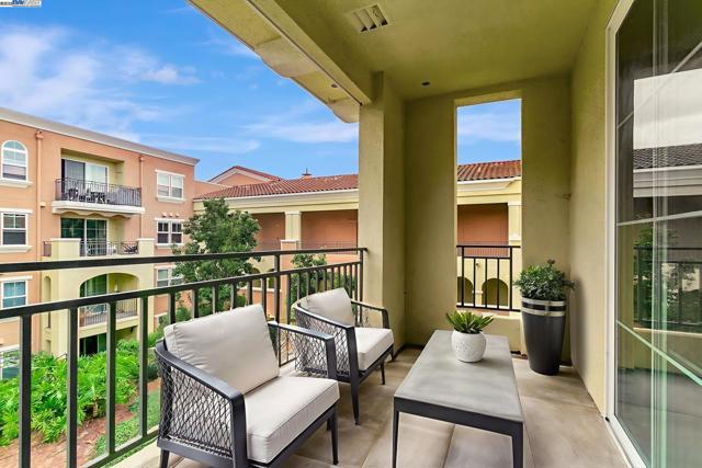Cozy balcony (virtually staged)