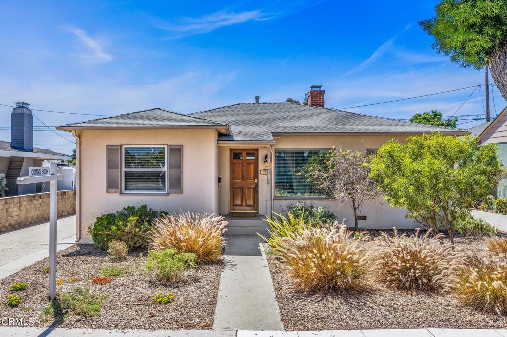 287 Virginia Drive Ventura, California Charm, character and location! This home is located in the coveted Cunnane neighborhood on the beautiful tree-lined street of Virginia Dr, which is perfectly situated in Midtown Ventura and walk-able to restaurants, schools, parks, shopping, and so much more! This home has 3 bedrooms, 2 baths. The primary bedroom has an en-suite bath and and looks out into the private backyard. The other two bedrooms have hardwood floors and are in a separate hallway, giving the primary suite additional privacy. There is also a sun room/bonus room off of the living room which could be a great space for a home office, sitting room, playroom or more! Original hardwood floors throughout most of the home. The kitchen was recently painted and still has that sweet original charm with the teal tile counter tops that are in great condition, and new vinyl flooring. Love fruit? The backyard has many fruit trees and a producing avocado tree that cascades the backyard. Two-car detached garage and plenty of parking in the driveway too. Many homes in this neighborhood have converted the garages to ADUs (buyer to investigate feasibility.) This is a rare opportunity to own a home in one of the most coveted neighborhoods in all of Ventura! Don't wait!