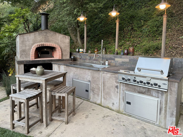 Pizza Oven & BBQ Area