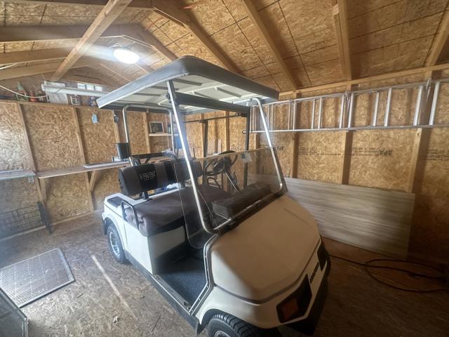 Golf Cart in shed