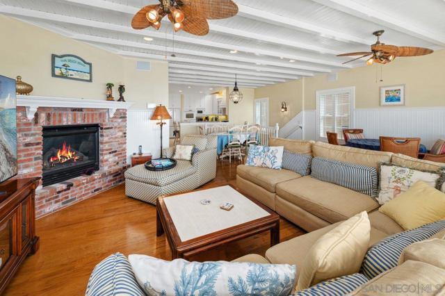 Brick fireplace with hardwood accordian shutters!